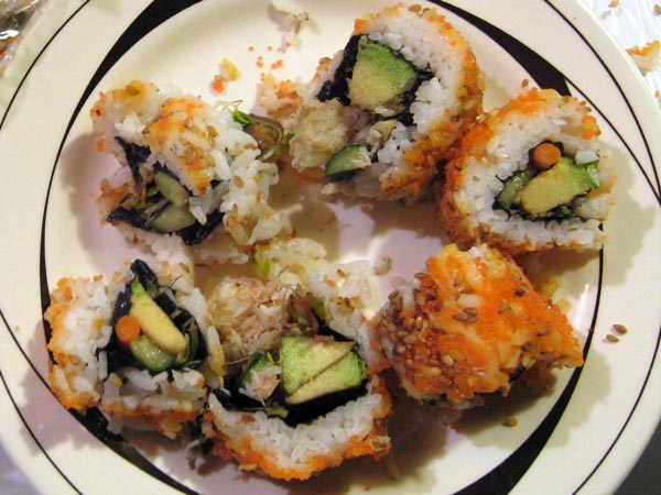 california style sushi